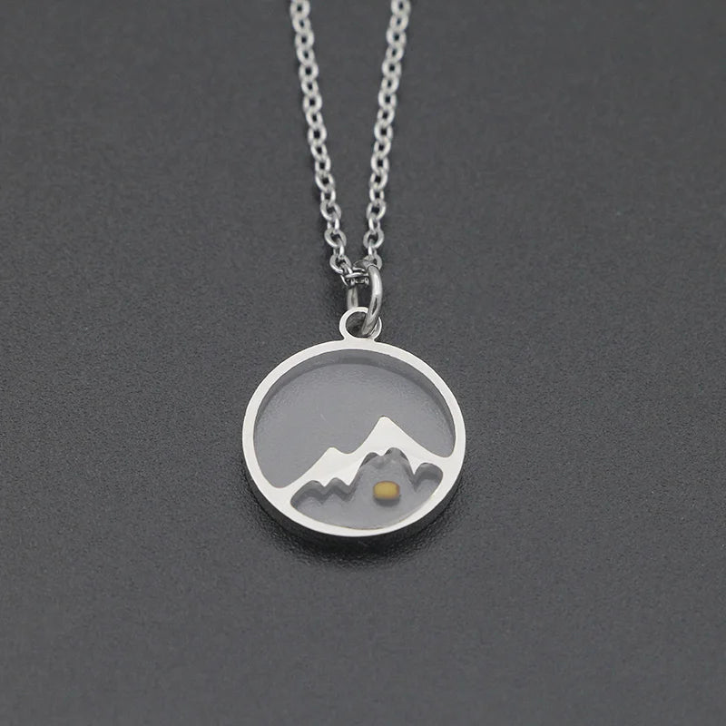 Faith can move mountains necklace stainless steel gold plated tiny mustard seed religious jewelry christian gifts