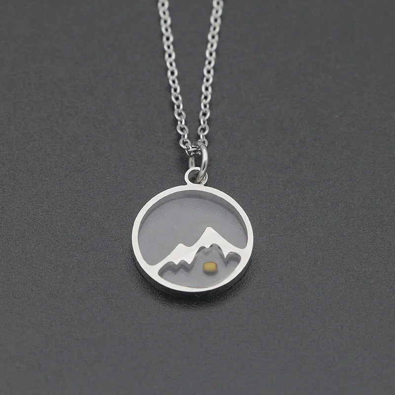 Faith can move mountains necklace stainless steel gold plated tiny mustard seed religious jewelry christian gifts