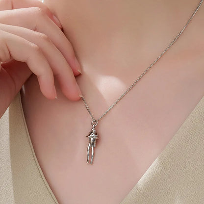 2025 Two-Tones Hug Necklace Detachable Mother And Child Pendant DIY Love Jewelry for Family Special Occasions