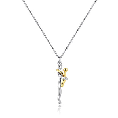 2025 Two-Tones Hug Necklace Detachable Mother And Child Pendant DIY Love Jewelry for Family Special Occasions