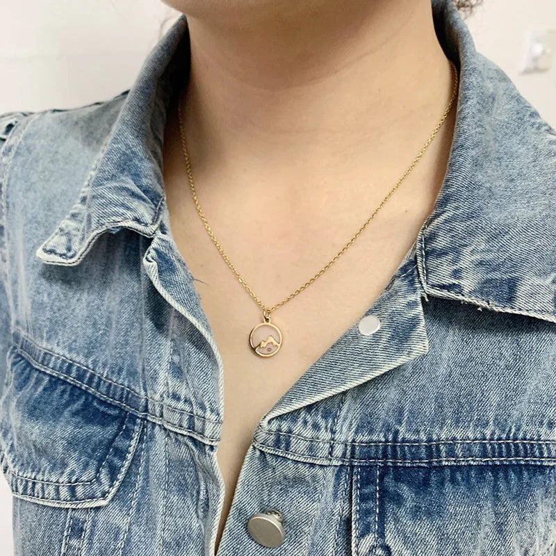 Faith can move mountains necklace stainless steel gold plated tiny mustard seed religious jewelry christian gifts
